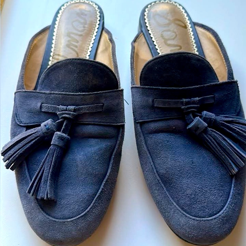Sam Edelman Navy Tassel Loafers